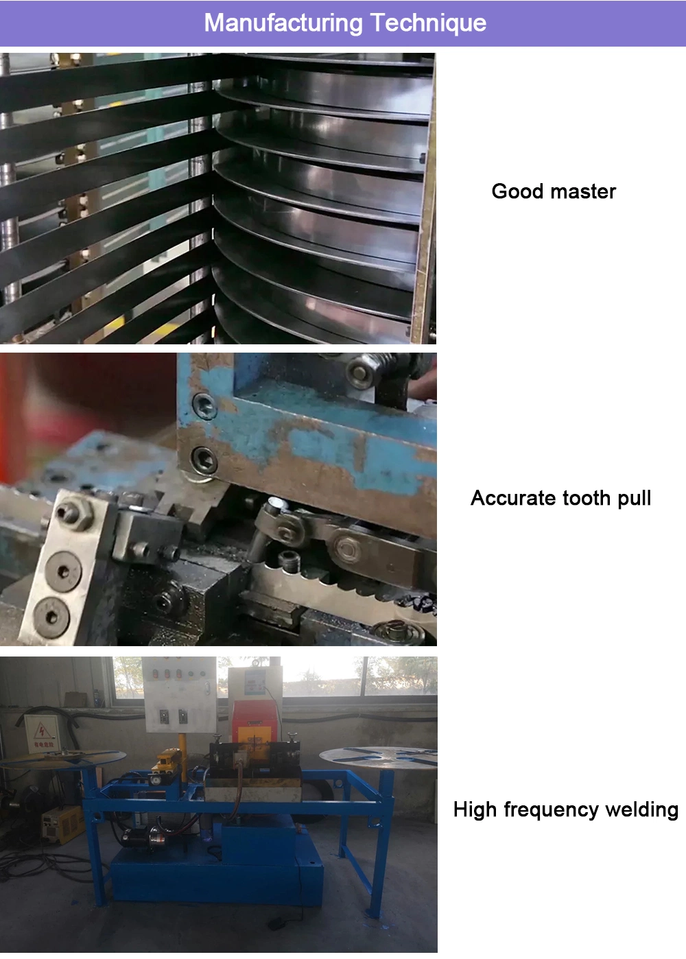 Band Saw Serrated Paper Cutting Blade for Tissue Paper Core